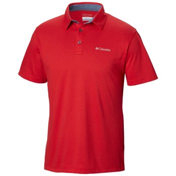 Columbia Polo Heren, Thistletown Ridge Blauw Rood, 10OWGZKFQ